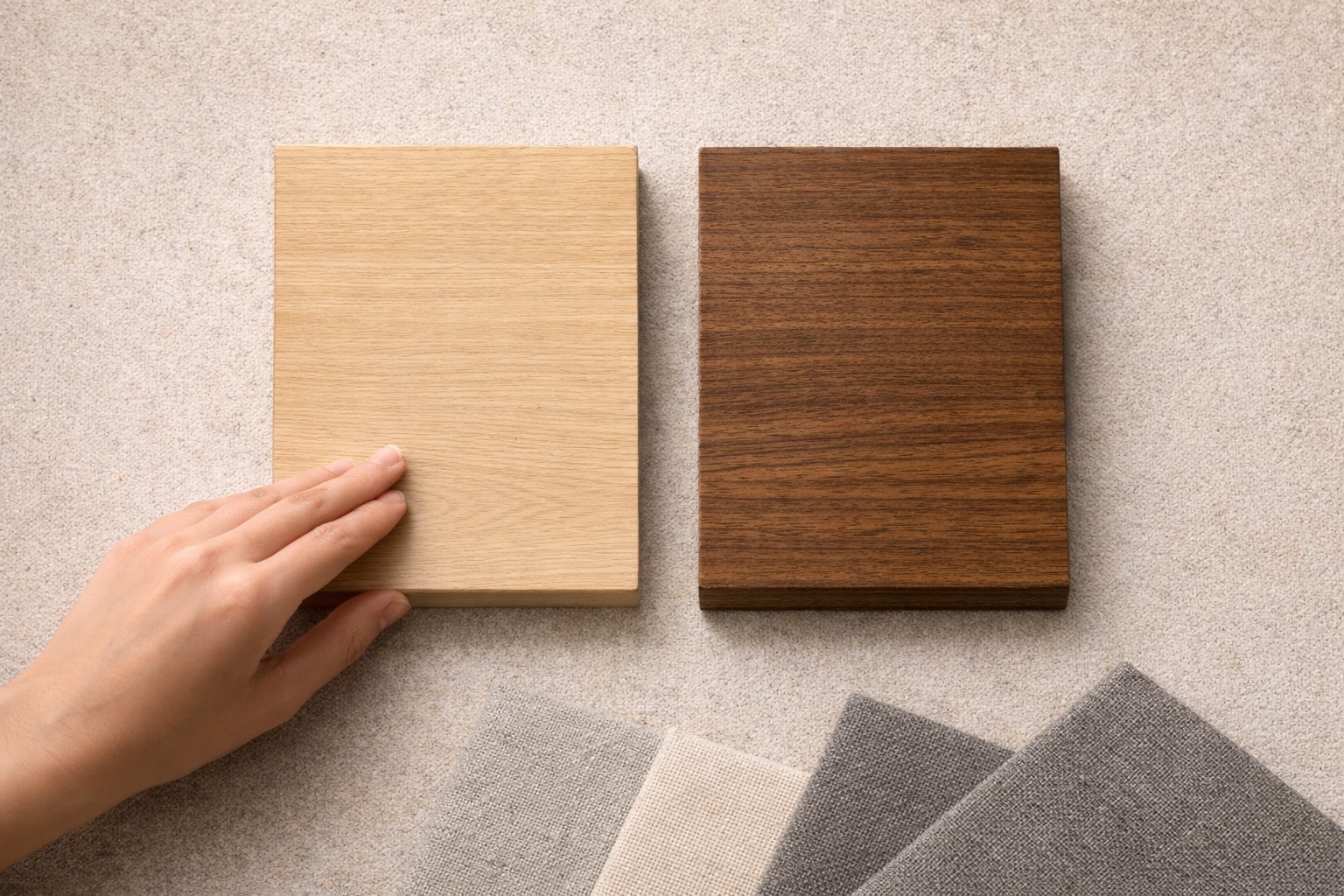 Light and dark finish.